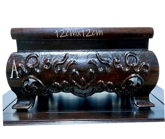 กี๋หรือฐานไม้สไตล์จีน สี่เหลี่ยมจัตุรัส-BPT3812-