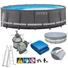 Intex 26326 สระน้ำ 16 ฟุต ขนาด 4.88 x 1.22 ม. + เครื่องกรองระบบทราย