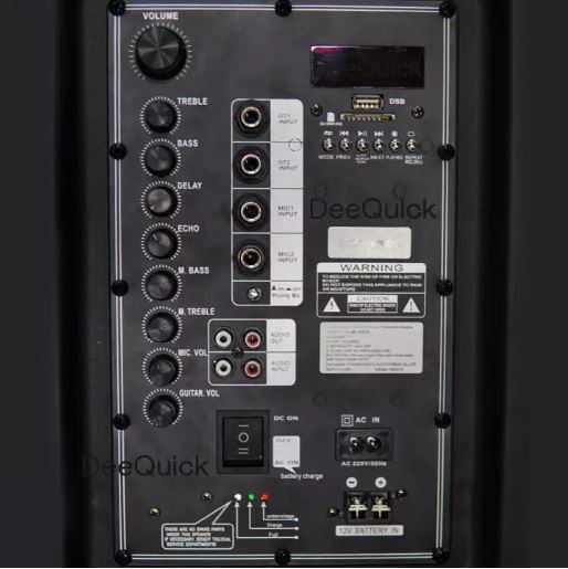 ตู้ลำโพง ลำโพงเคลื่อนที่ 15นิ้ว 60W Soundmilan ML-225 (9916)