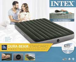 Intex 64109 Dura Beam,เตียงลม สำหรับตั้งแคมป์ที่นอนเป่าลม ขนาด5 ฟุต
