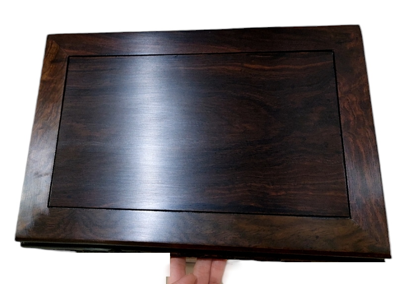 กี๋หรือฐานไม้ สี่เหลี่ยมผืนผ้า ลายเมฆ-BPT051-