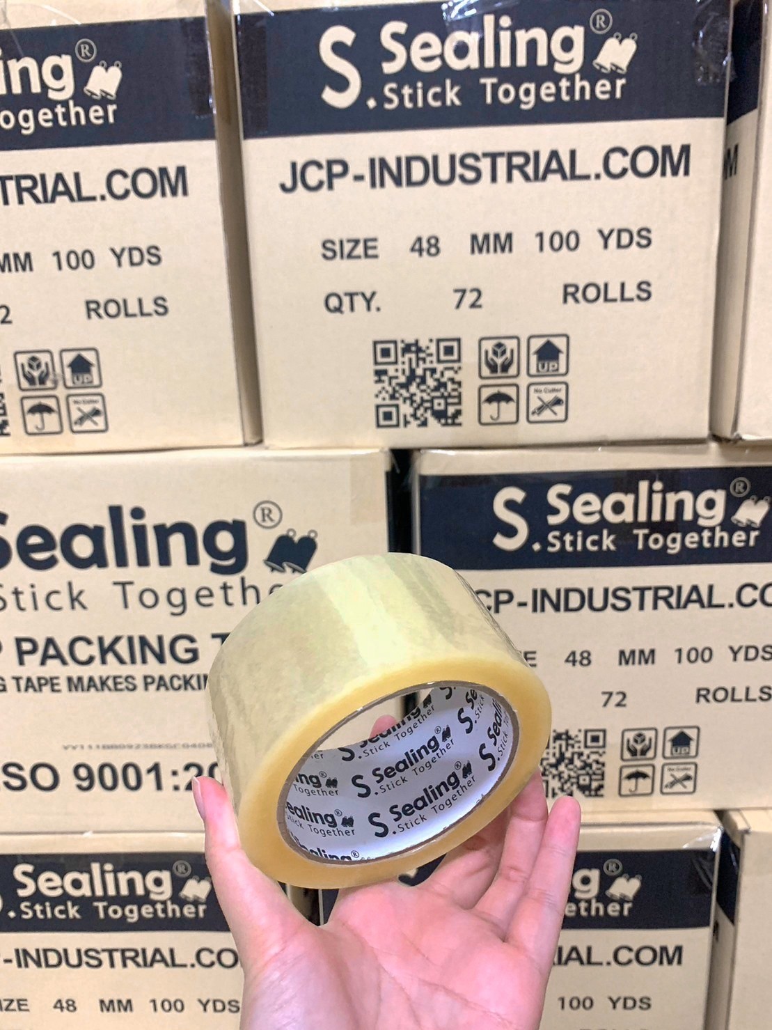 เทปกาว2นิ้ว 100หลา หนา36ไมครอน แพ็ค6ม้วน ราคาส่ง ยี่ห้อ S.Sealing ชิ้น 0 กก.