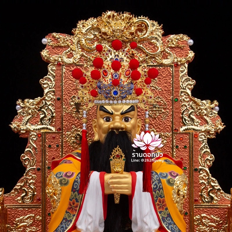 หมวกประดับมังกร หมวกเทพฝ่ายชาย หมวกองค์พระชาย หมวกพระจีน หมวกกิมซิ้น หมวกเทพเจ้าจีน