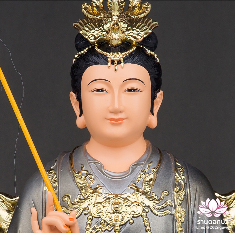 ตี่บ้อเนี่ยเนี้ย ตี่บ้อเหนียวเหนียว พระแม่ธรณีจีน ปางประทับนั่งบัลลังก์หงส์ ขนาด 12/16/19/26 นิ้ว