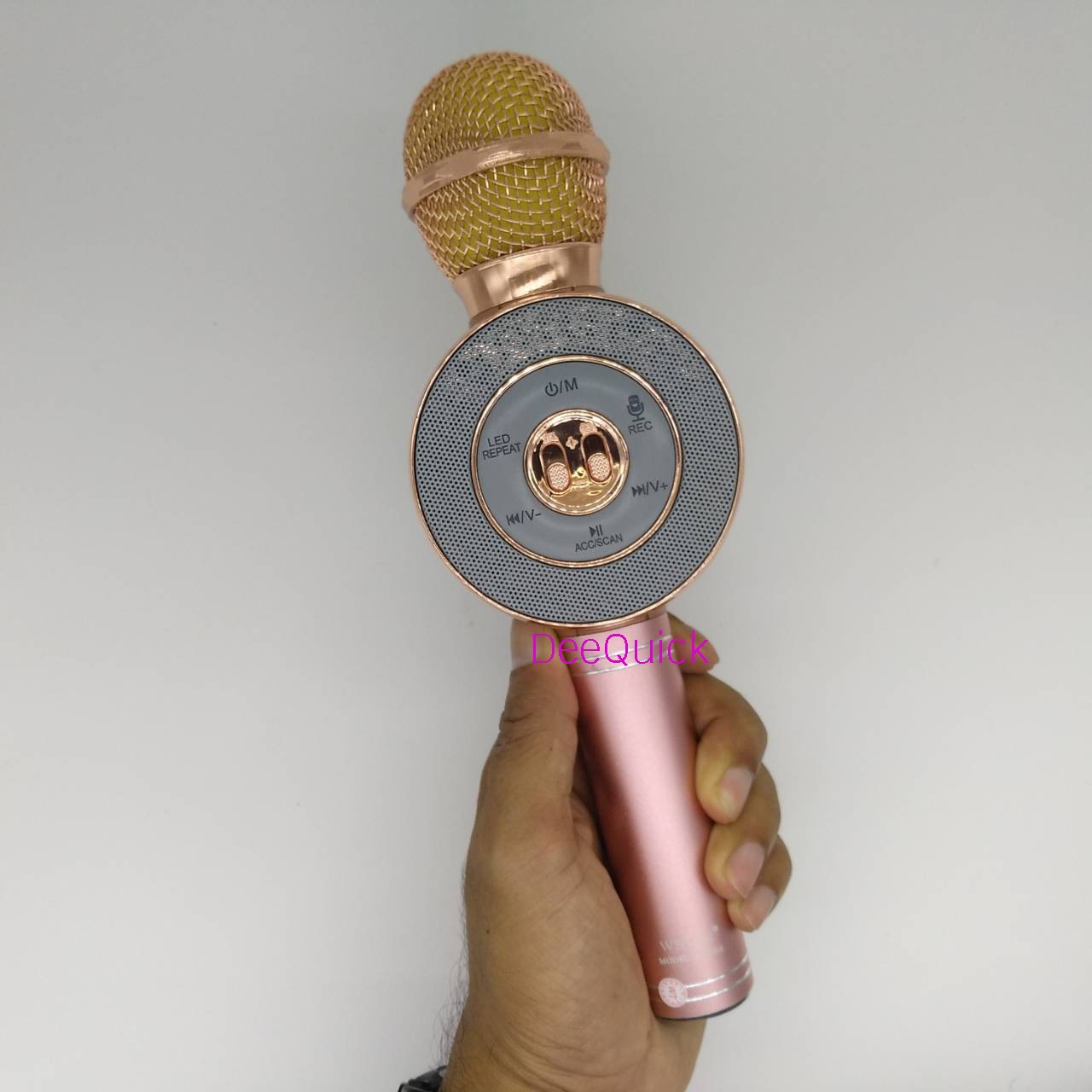 ไมค์คาราโอเกะ เปลี่ยนเสียงได้ ไฟดิสโก้ 5W รุ่น WS-668