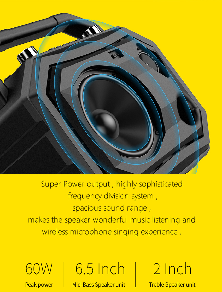 ตู้ลำโพง Mifa ลำโพง Bluetooth พร้อมไมค์ลอย รุ่น M520