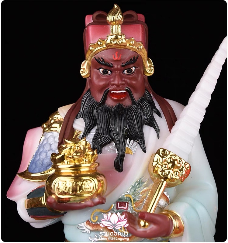 เทพเจ้าไฉ่ชิงเอี๊ย 5 ทิศ อู่ลู่ไฉเสิน อู่ลู่เสิน เทพเจ้าแห่งโชคลาภทั้งห้า งานหินอ่อน ขนาด 12/16/19/26 นิ้ว