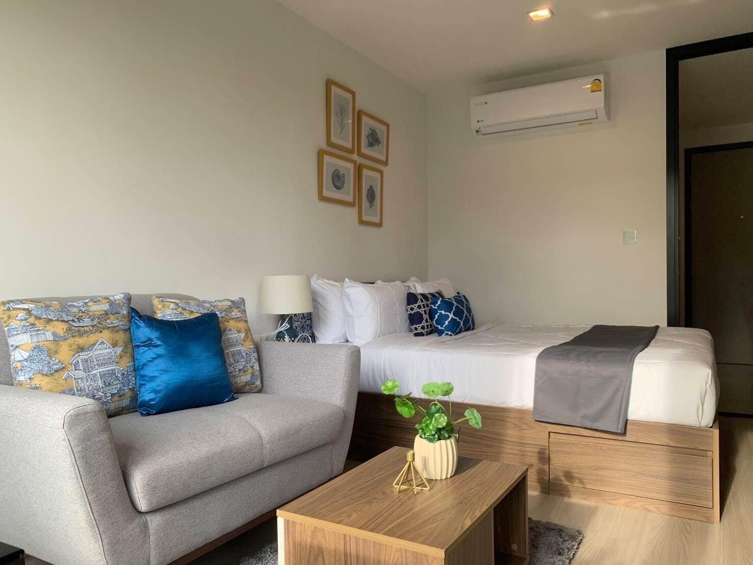 For Rent : Wichit, The Base Central Phuket, 1 Bedroom 1 Bathroom, 5th flr.