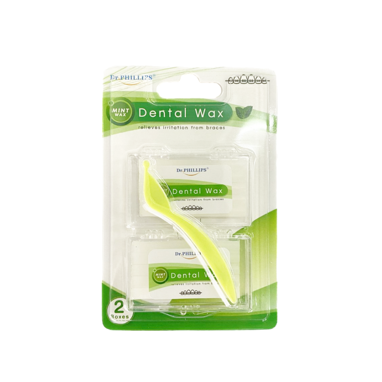 Dr.phillips ortho dental wax mint 2 boxes.