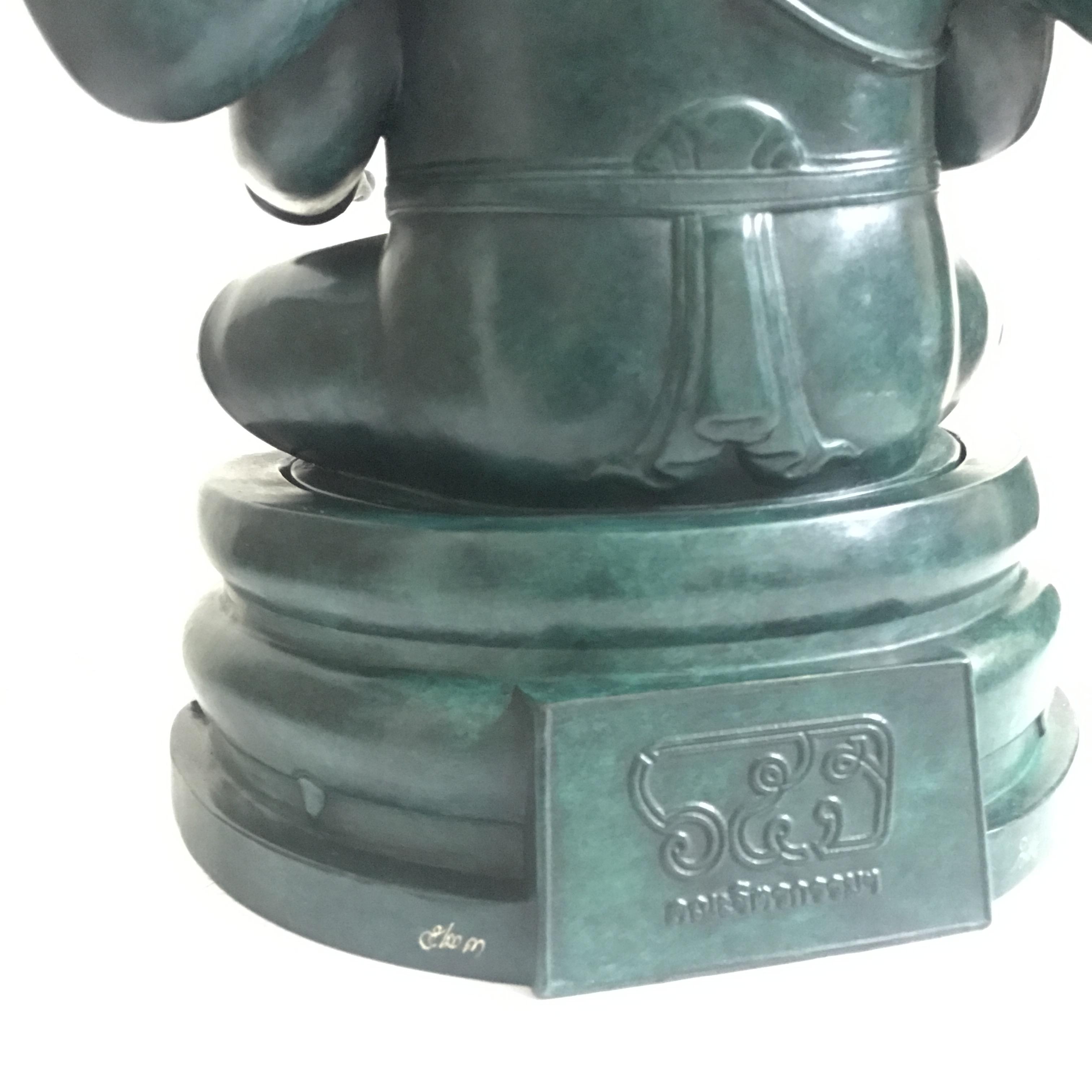 พระพิฆเนศวร์ 65 ปี คณะจิตรกรรม มหาวิทยาลัยศิลปากร ปี2551 ลอยองค์เนื้อสำริดขนาดหน้าตัก 9 นิ้ว