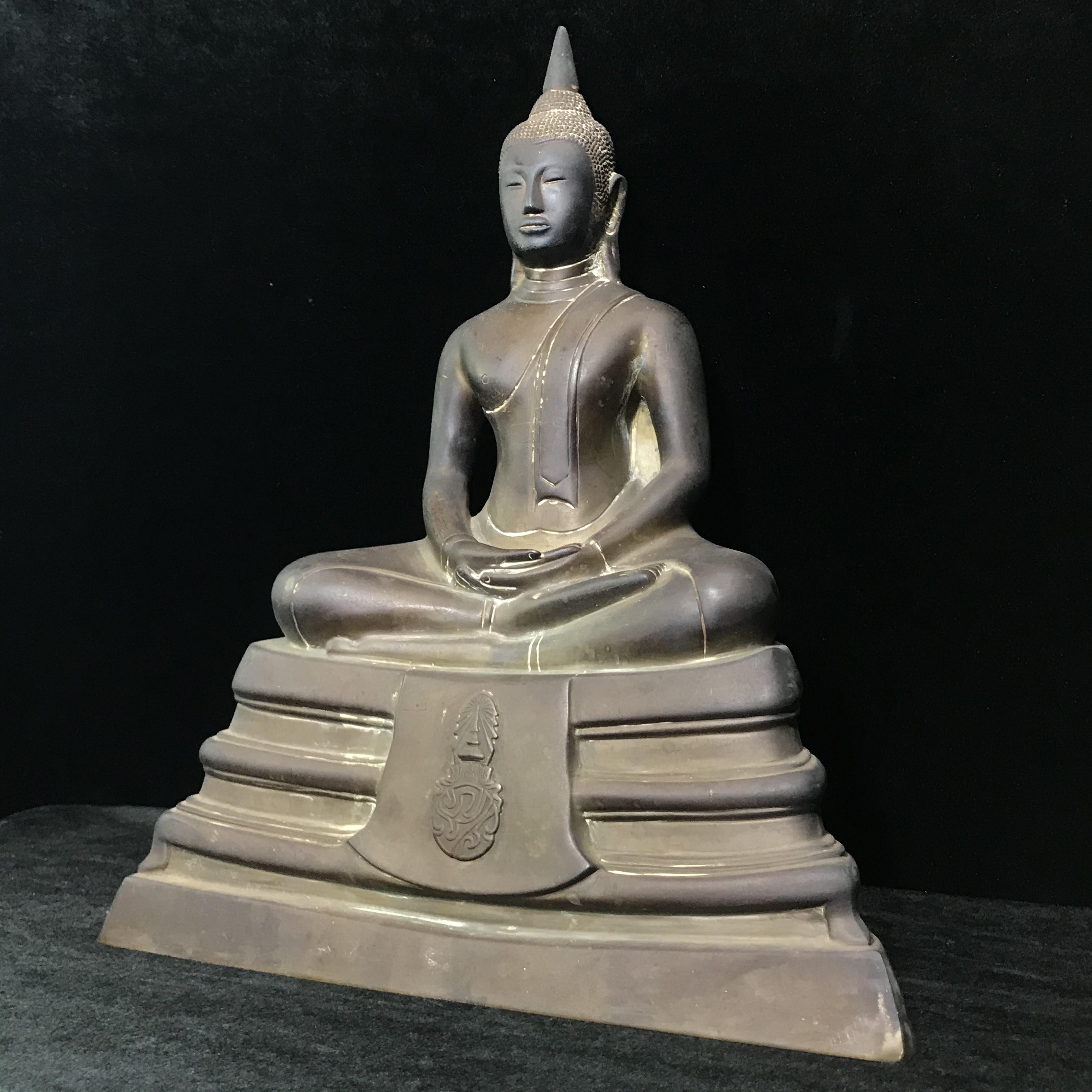 พระบูชาพระพุทธโสธร ภปร. รุ่นย้อนยุค ปี2539 กาญจนาภิเษกครองราชสมบัติครบ 50ปี หน้าตัก 7นิ้ว หมายเลข00742