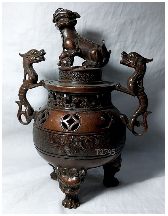 เตากำยาน ที่จุดกำยาน ของตกแต่งบ้านสไตล์จีน