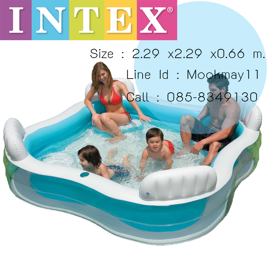 Intex Pool Center สระน้ำเป่าลมครอบครัว 56475+แถมสูบไฟฟ้า
