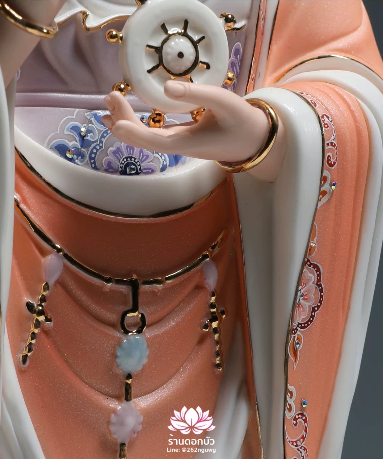 พระโพธิสัตว์กวนอิมแห่งเขาผู่ถัว พระแม่กวนอิมแห่งทะเลใต้ หนานไห่กวนอิม ขนาด 16/19/26 นิ้ว