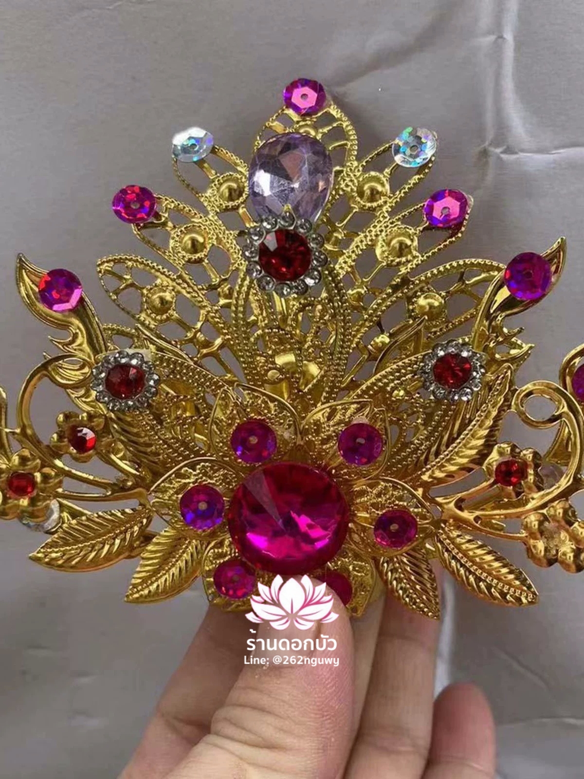 หมวกเทพเจ้าฝ่ายหญิง หมวกเทพนารี หมวกเทวนารี หมวกพระจีน หมวกกิมซิ้น หมวกเทพเจ้าจีน