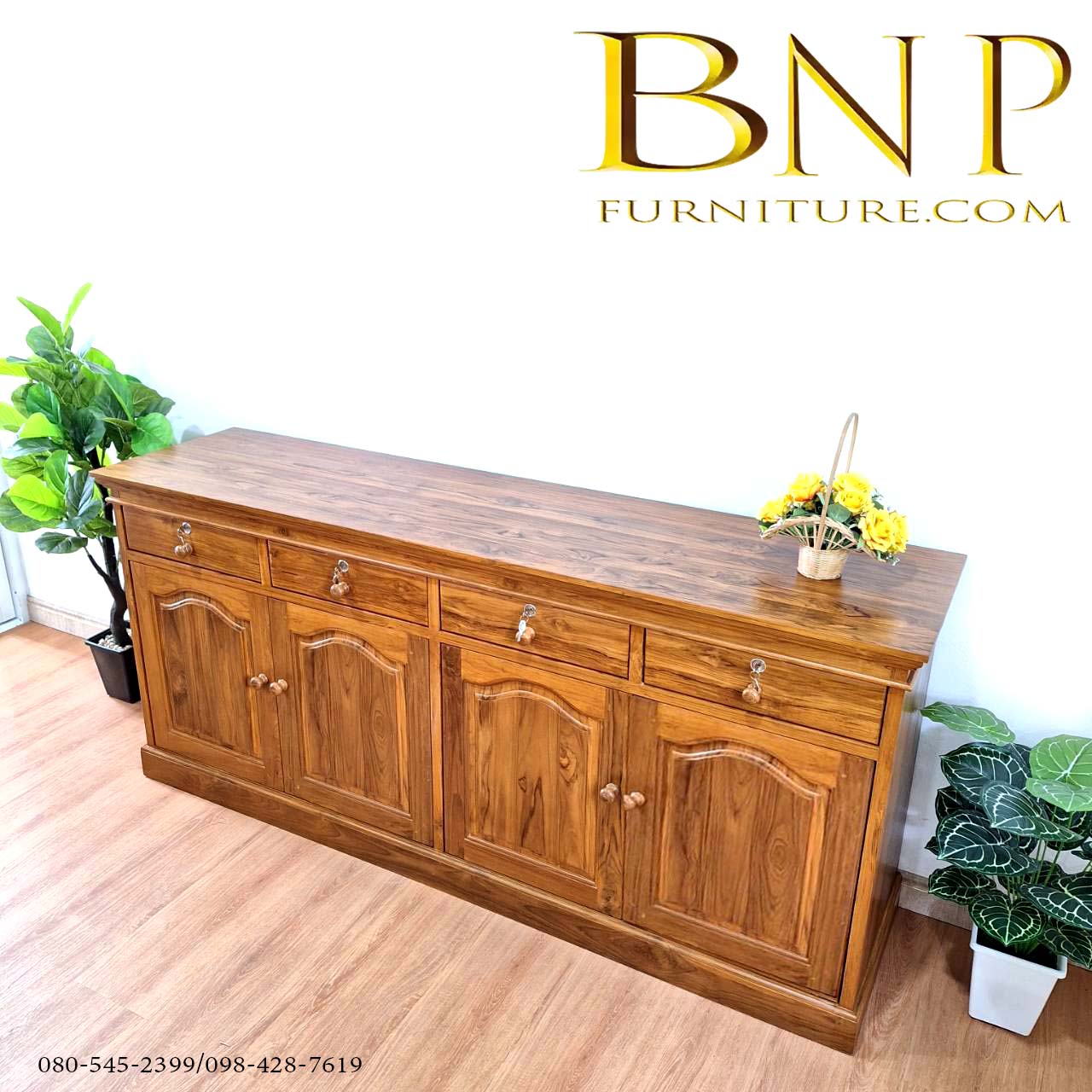 เคาน์เตอร์ไม้สัก 2 เมตร