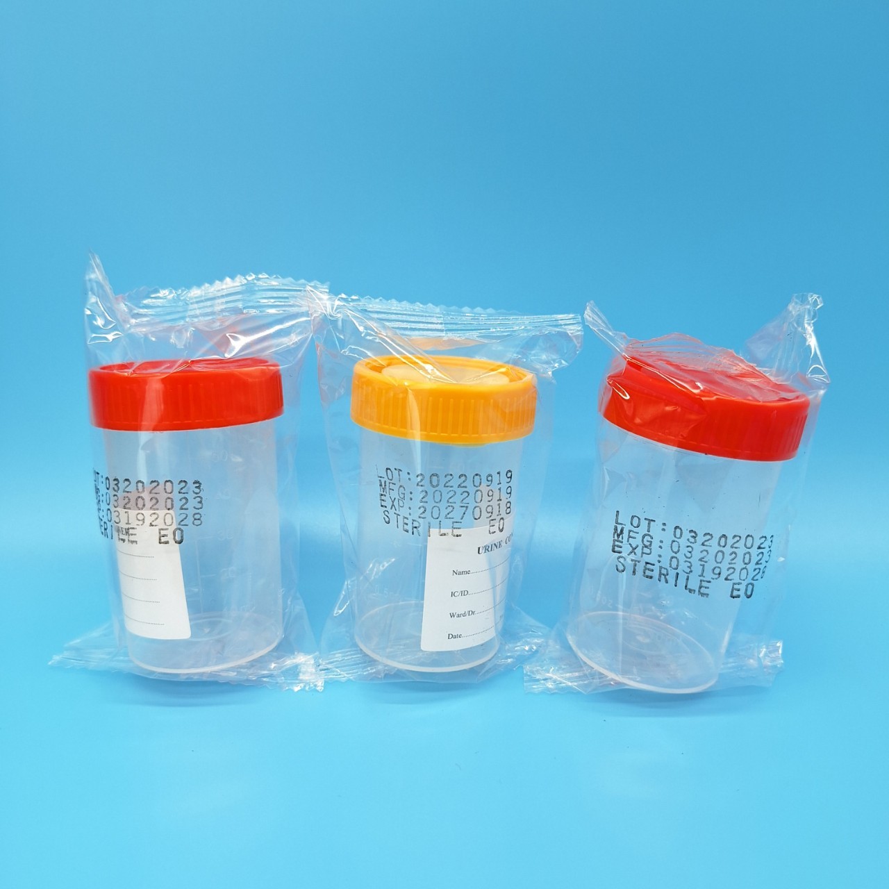 Specimen 60 ml , sample Container sterile/non-sterile , กระปุกเก็บตัวอย่างปัสสาวะ 60 มิลลิลิตร (ขายยกลัง/500ชิ้น)
