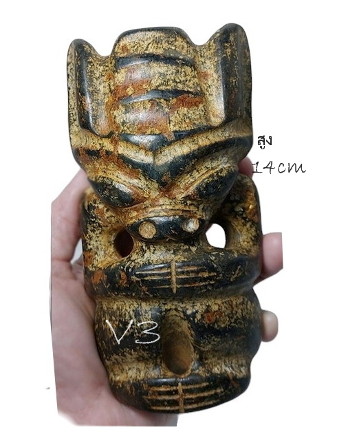 รูปปั้นหิน เทวรูปหิน หินรูปเอเลี่ยนต่างๆ (หินแม่เหล็กดูดติด)