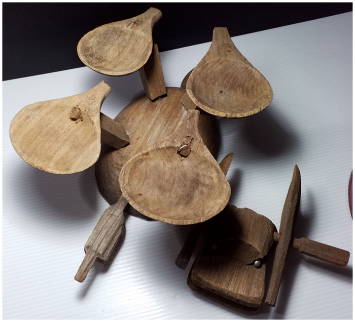 งานไม้เก่าแต่งสวน สำหรับใส่ต้นไม้