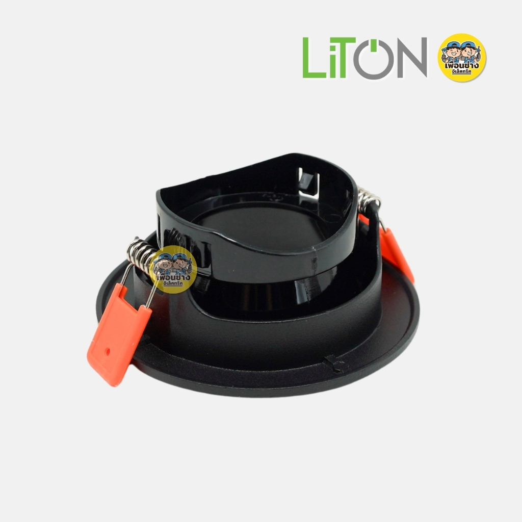 LiTON โคมเปล่าดาวน์ไลท์ รุ่น Cyclops ทรงกลม โคม MR16 แบบฝัง พร้อมขั้วหลอด GU5.3 โคมไฟเพดาน