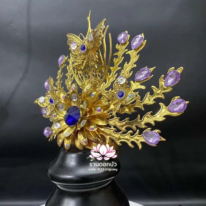 หมวกเทพเจ้าฝ่ายหญิง หมวกเทพนารี หมวกเทวนารี หมวกพระจีน หมวกกิมซิ้น หมวกเทพเจ้าจีน