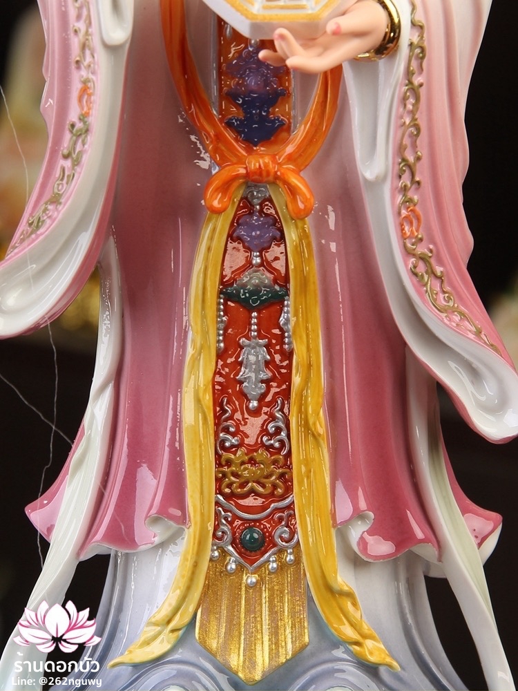 ตี่บ้อเนี่ยเนี้ย ตี่บ้อเหนียวเหนียว พระแม่ธรณีจีน ปางประทับยืน งานกระเบื้อง ขนาด 12/16/19/26 นิ้ว