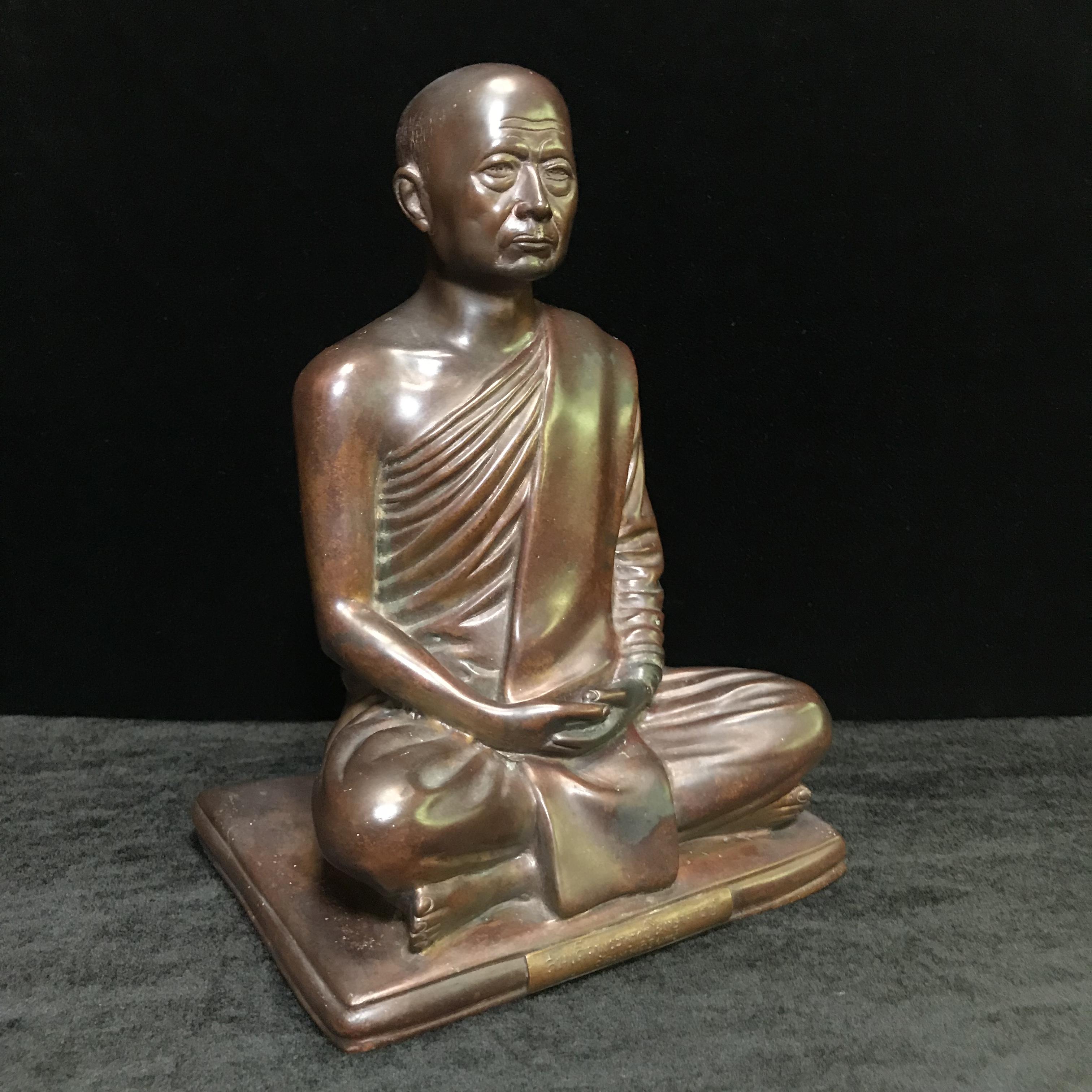 พระบูชารูปเหมือนสมเด็จพุทธโฆษาจารย์(เจริญ ญาณวโร) วัดเทพศิรินทราวาส หน้าตัก 5 นิ้ว พ.ศ.2495