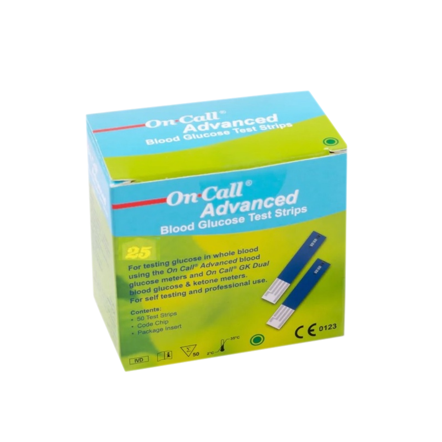 Maxxlife On call advanced 25'strips(แผ่นตรวจน้ำตาล)