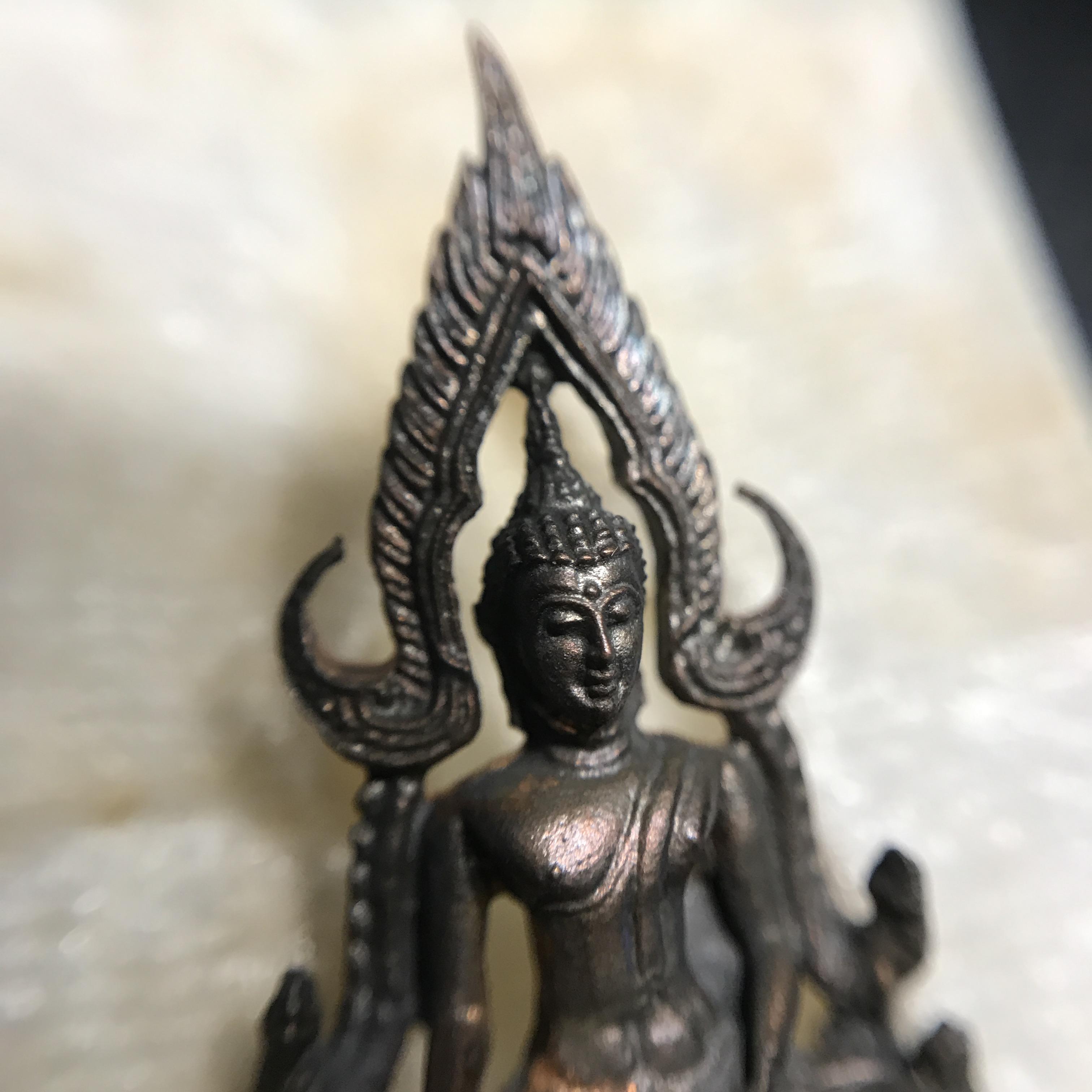 กริ่งพระพุทธชินราช ภปร กองทัพภาคที่3จัดสร้าง ปี2517 เนื้อนวโลหะกล่องเดิม(หายาก)(ในหลวง ร.9 เสด็จในพิธี)