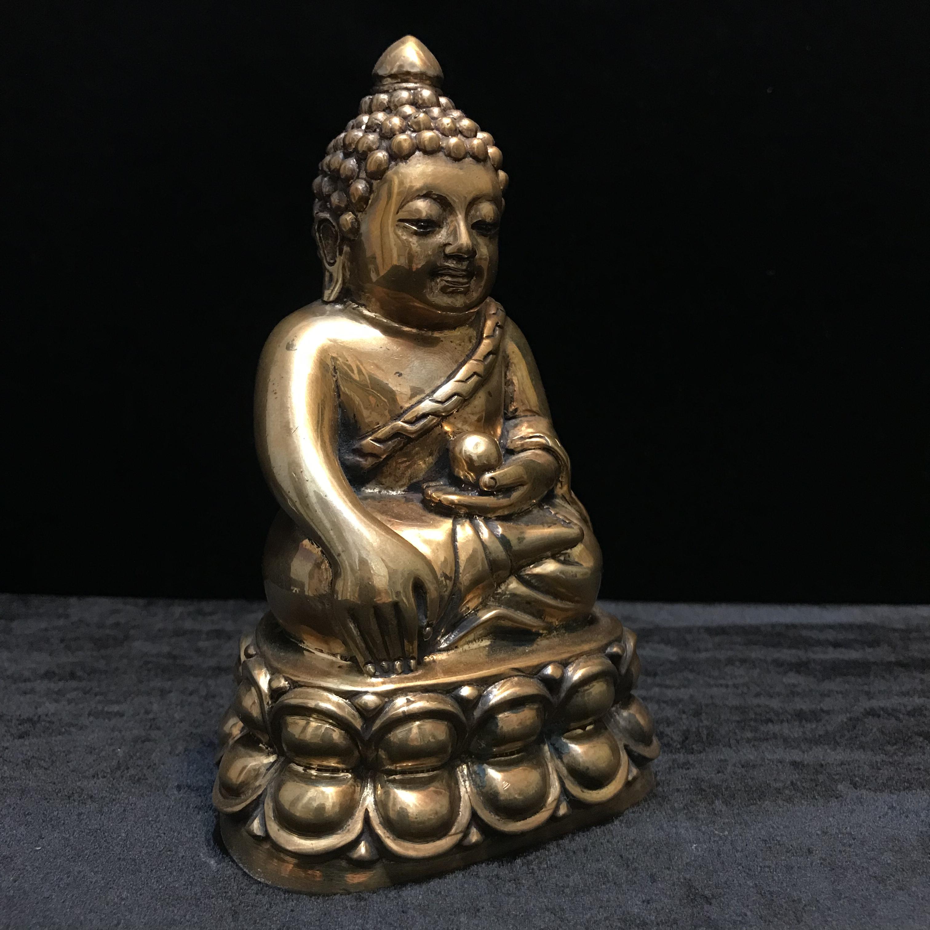 พระบูชาพุทธอุดมสมบูรณ์ (พระปุ้มปุ้ย) เนื้อสัมฤทธิ์ ขนาดหน้าตัก 3 นิ้ว ปี2535(รุ่นแรก)(1ใน1000องค์)