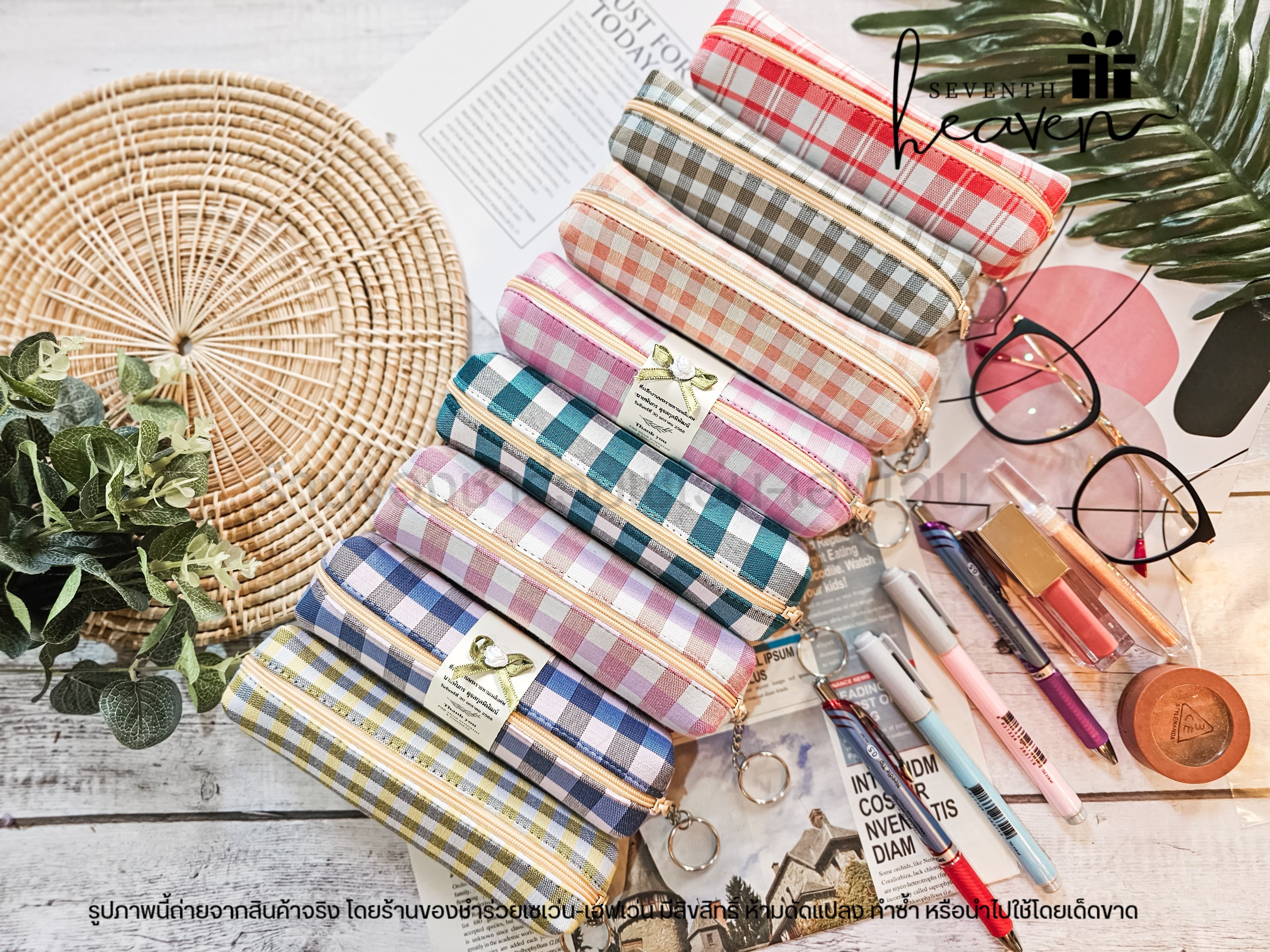 ของชำร่วยงานศพ กระเป๋าผ้าขาวม้าแท้ บุฟองน้ำแข็งอยู่ทรง