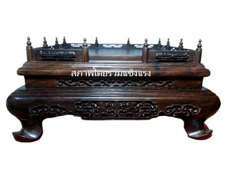 กี๋ ตั่งหรือฐานไม้หน้าท๊อป15cmx15cm -B512-D💥ตัวมีตำหนิ💥