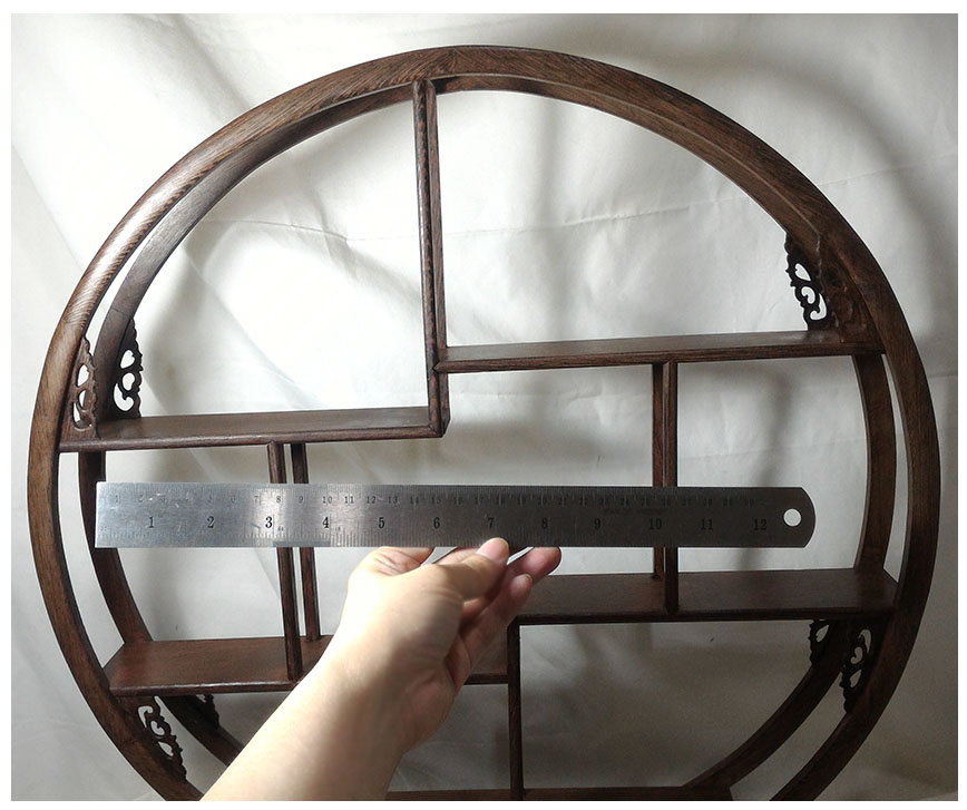 ชั้นวางของตั้งโชว์สไตล์จีน -ทรงกลม 50cm