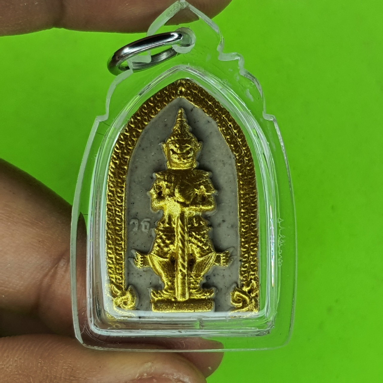 พระเครื่อง ท้าวเวสสุวรรณ เลี่ยมกรอบ สีขาว แต่ง สีเหลือง รุ่น แก้ปีชง รวยไม่จบ จนไม่เป็น ภัยไม่มี ท้าวเวสสุวรรณ พระแท้ ท้าวเวสสุวัณ จี้ท้าวเวสสุวรรณ