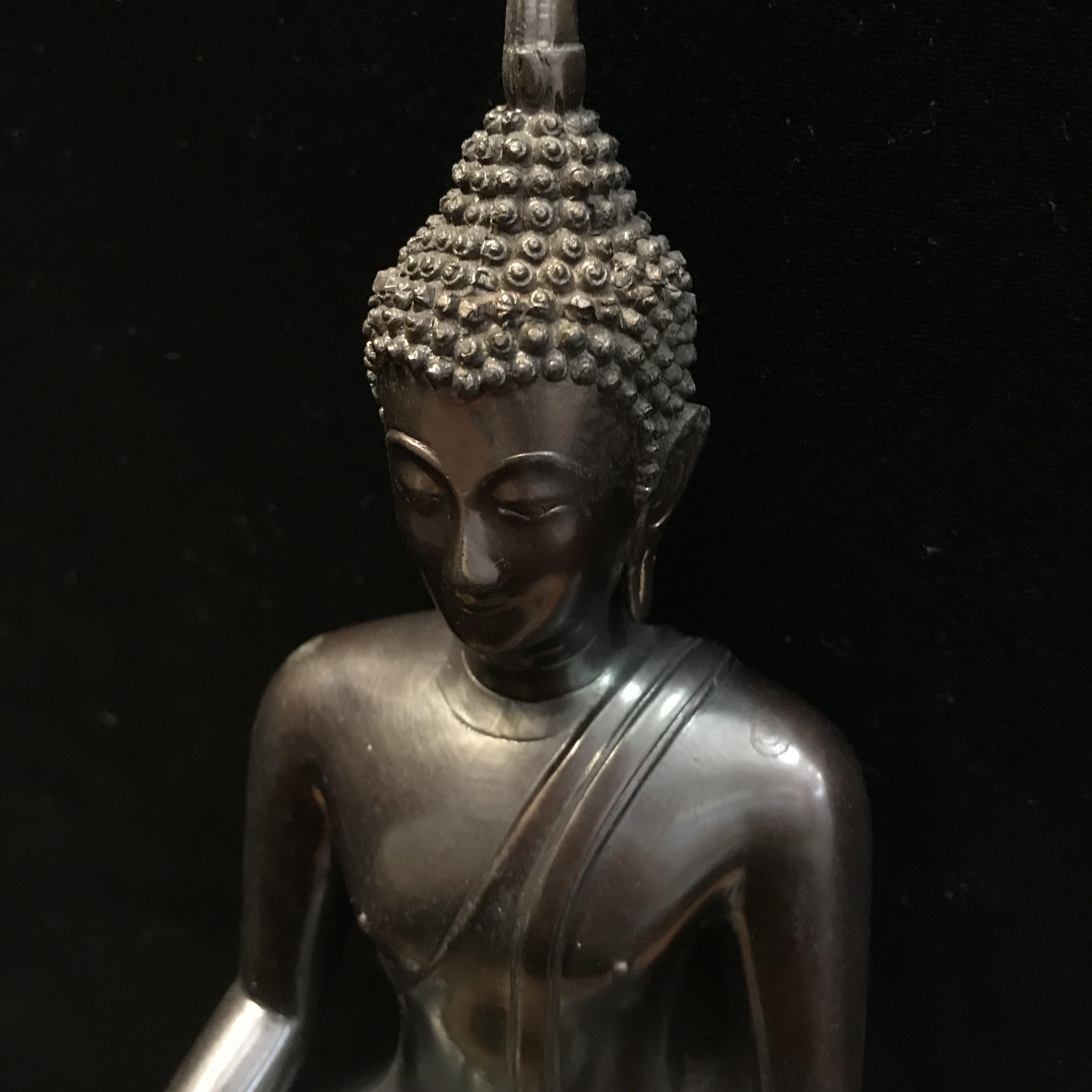 พระพุทธรูปบูชา ภปร วัดบวรนิเวศวิหาร ปี2508 บล็อกหนังไก่ หน้าตัก5นิ้ว(ที่สุดของพระบูชา ภปร วัดบวร)(สภาพผิวสวยสุดบรรยาย)