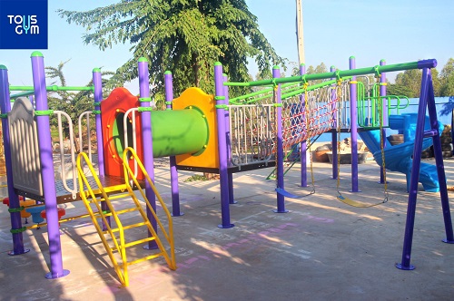 เครื่องเล่นสนามกลางแจ้ง ชุดเครื่องเล่นแสนสนุก