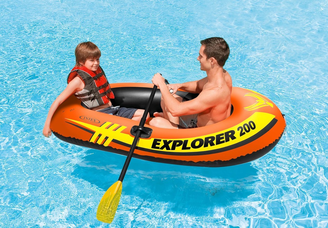 Intex 58331 ชุดเรือยางเอ็กซ์โพลเรอร์ 2 ที่นั่งพร้อมพายและที่สูบลม รุ่น 58331