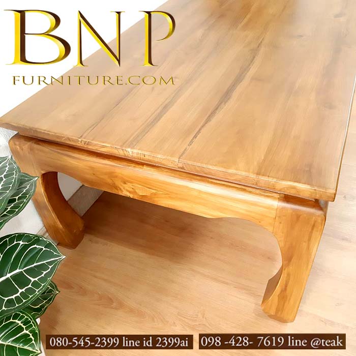 ตั่งนั่งไม้สักเเท้ 80x120x50 ซม.