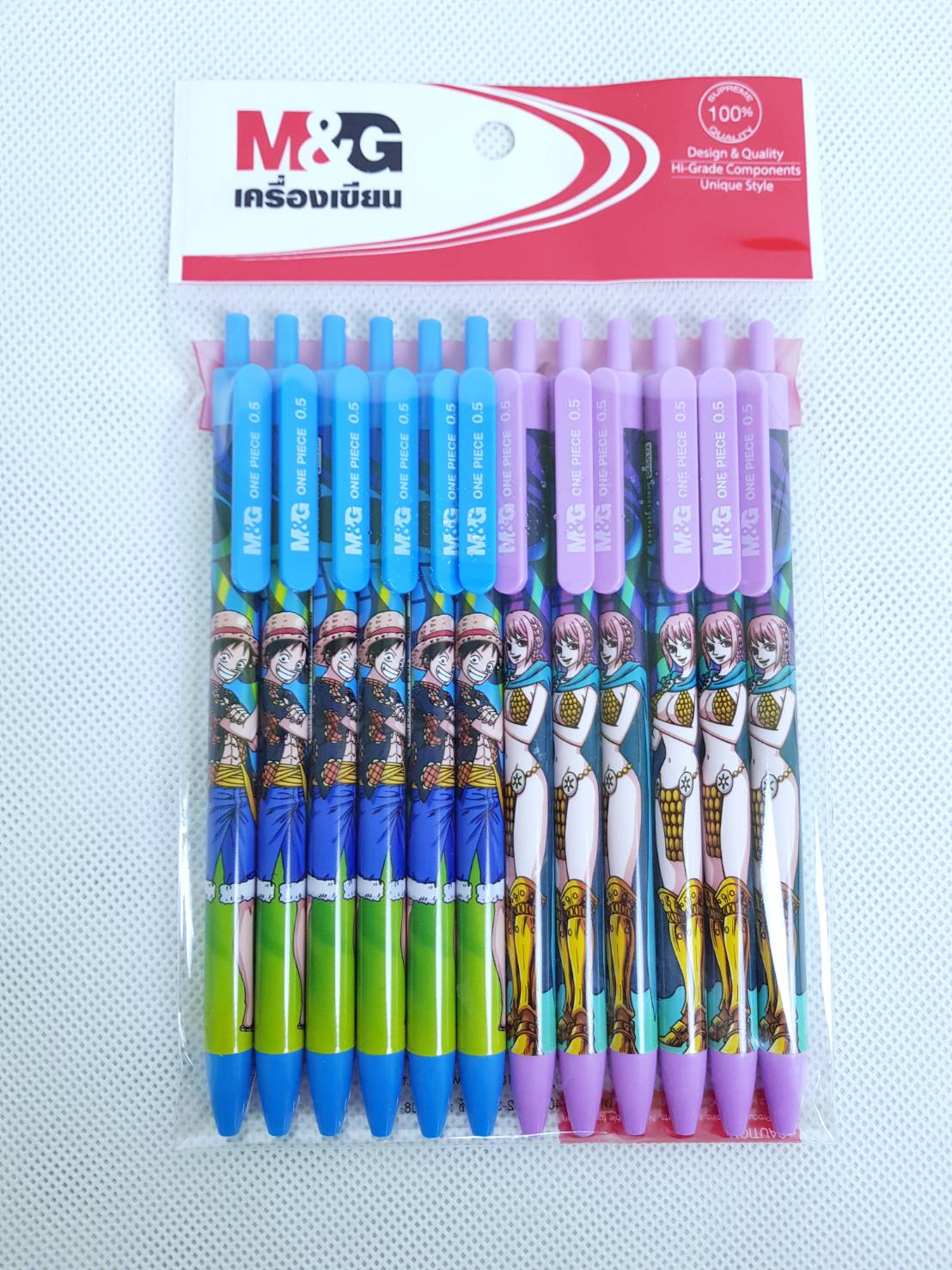 Small Evting ปากกาลูกลื่นลายการ์ตูนสนูปปี้ หัว0.5 มม. แพ็ค12ด้าม (เลือกลายได้) สีน้ำเงิน ปากกาเจล ปากกาลูกลื่น เครื่องเขียน