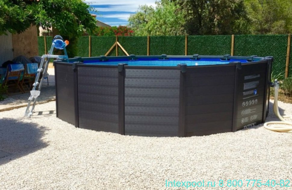 Intex 26384 สระน้ำมีกรอบ ขนาด 478 ซม. x 124 ซม. รุ่นใหม่ล่าสุด มาพร้อมกรอบสระน้ำสวยงาม