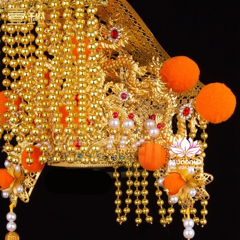 หมวกเง็กเซียนฮ่องเต้ หมวกหยกอ๋องซ่งเต่ หมวกหยกอ๋องไต่เต่ หมวกพระจีน หมวกกิมซิ้น หมวกเทพเจ้าจีน