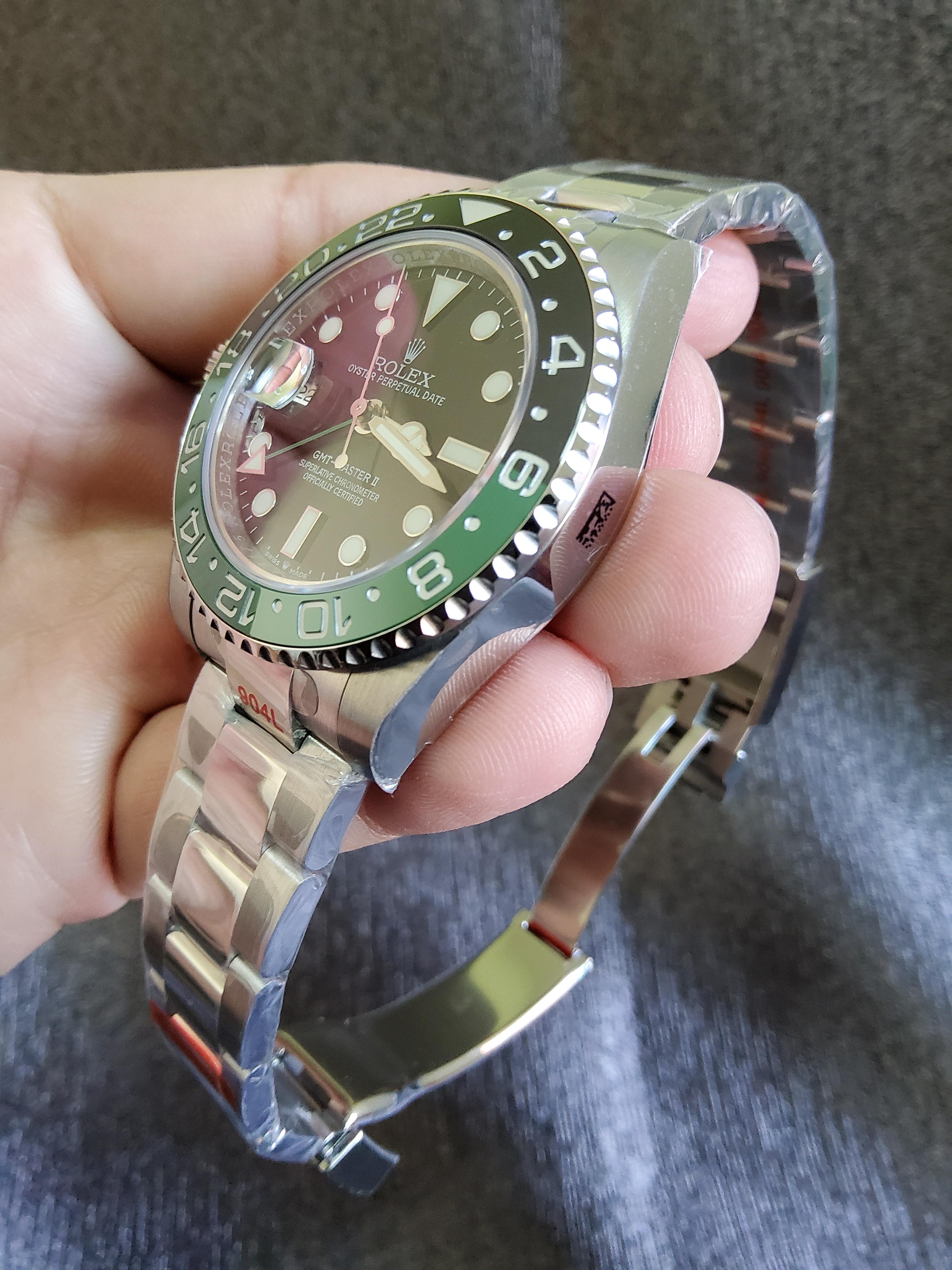 PRE-ORDER ROLEX GMT MASTER II SPRITE (40MM.) กลไกโคลน ROLEX 3186