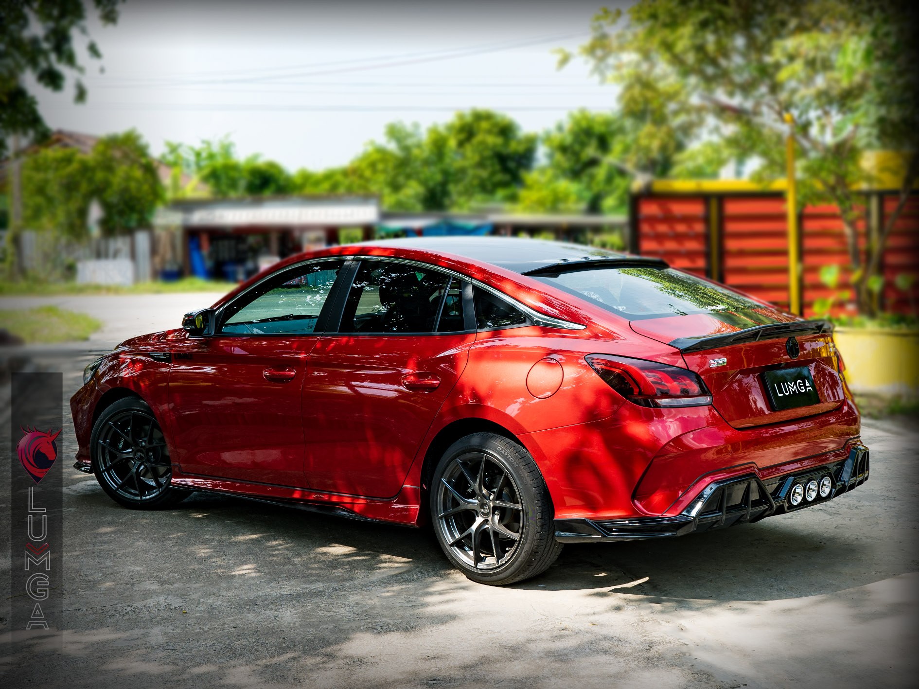 ชุดแต่งสเกิร์ตรอบคัน MG5 2022 Lumga bodykits (ลัมกา)