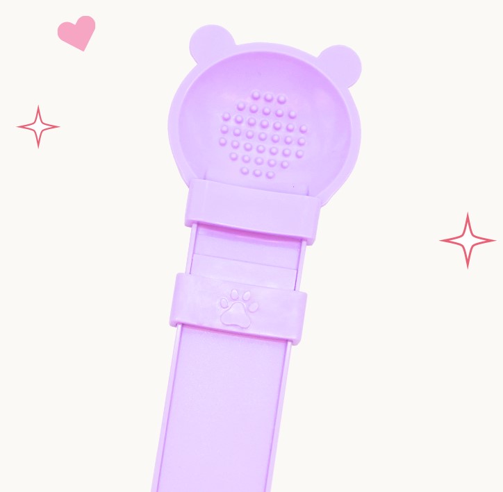 Churzhao Spoon Pink ช้อนให้อาหารเปียกน้องหมาน้องแมว