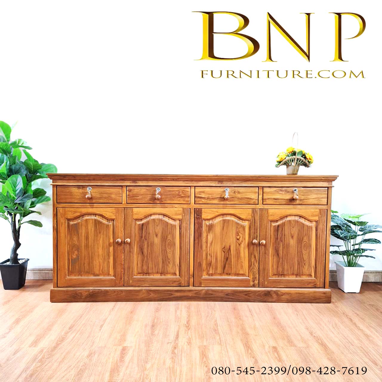 เคาน์เตอร์ไม้สัก 2 เมตร