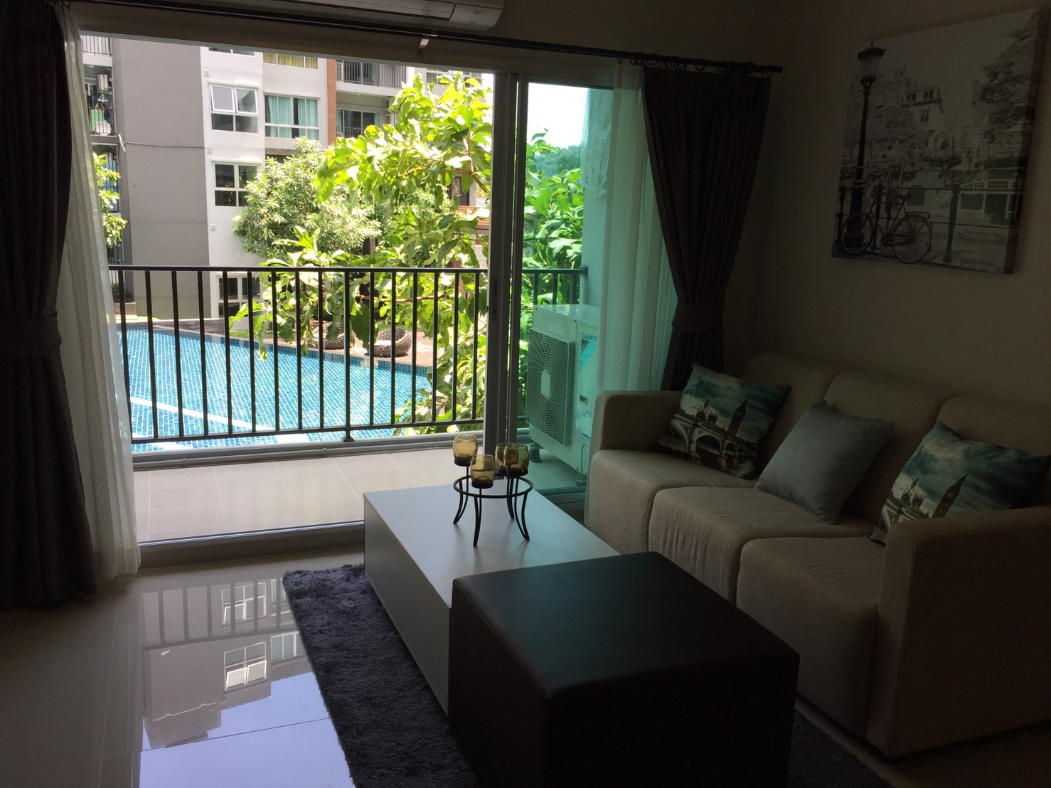 Kathu For Rent : 2Bed Dcondo mine Pool View Locate