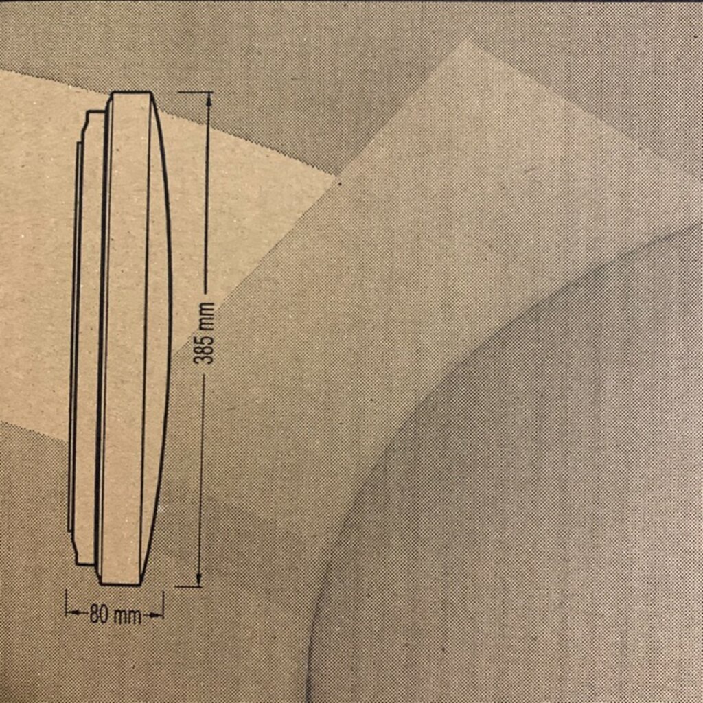 โคมไฟเพดาน โคมซาลาเปา พร้อมหลอด HIET LED 25W แสงขาวและแบบสามแสง
