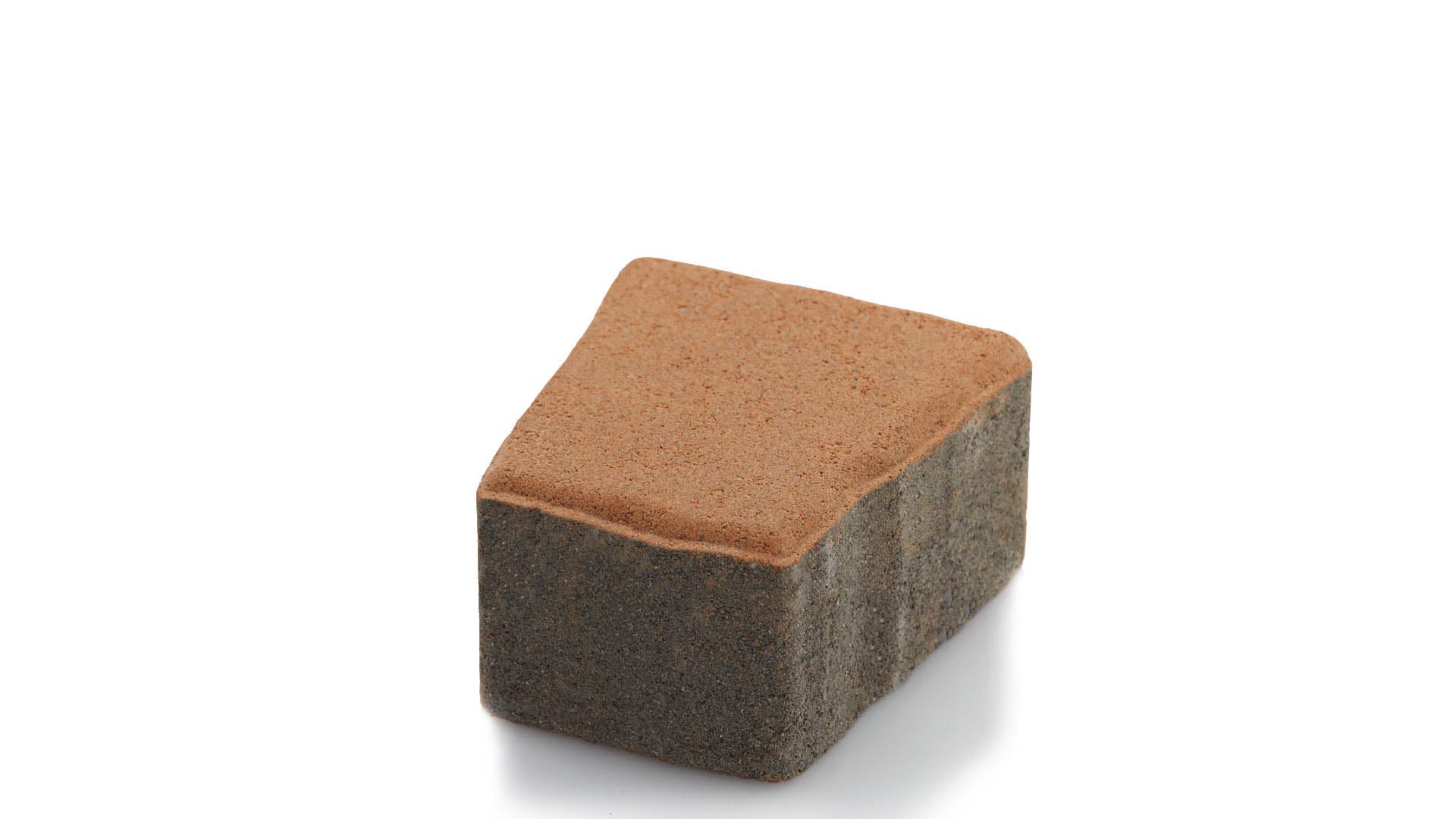 บล็อกปูพื้น เอสซีจี รุ่น คอบเบิล สโตน TZ-1 ขนาด 12X11.18 X 6 ซม. สีมอคค่า บราวน์