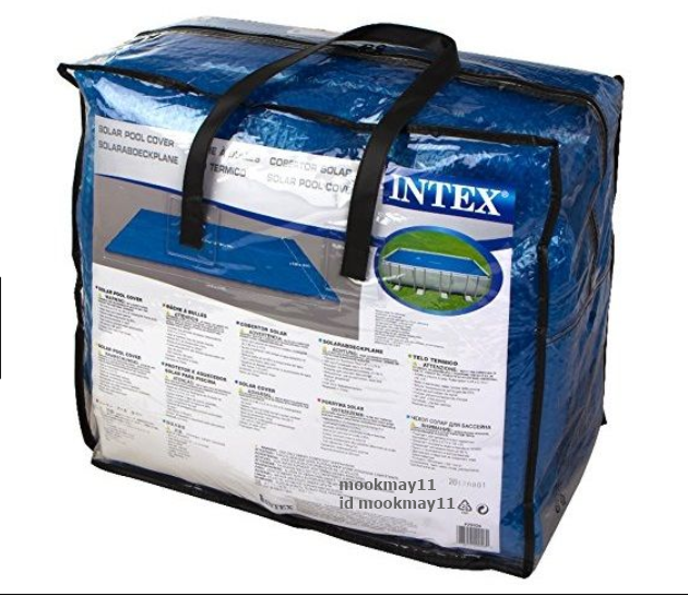 INTEX 29030 + 28051 Solar Cover Reel AGP32 + 39 ผ้าคลุมสระกันแดดพร้อมโรลเลอร์ม้วนเก็บสระ 32ฟุต