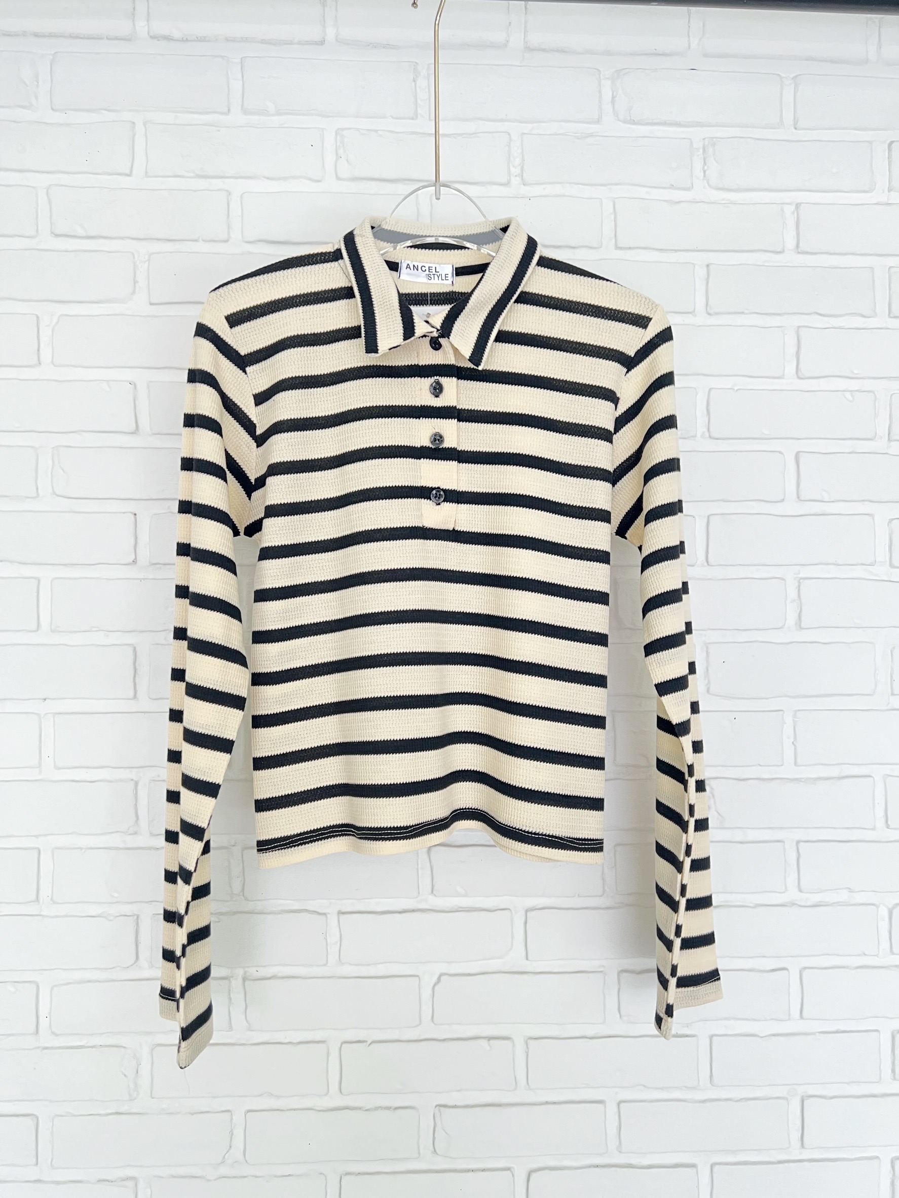 ริ้วคอปกแขนยาว